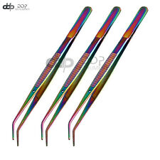 Lot Of 3 Pieces College Cotton Plier Dental Rainbow Multi Surgical Instruments