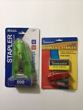 1 Transparent Colorful Stapler With 500 Staples Mini Stapler With Staples