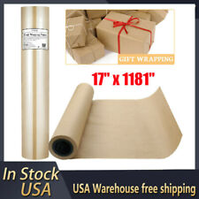 New Listing17 X 1181 Wrapping Packing Paper Brown Kraft Paper Roll For Craft Shipping Us