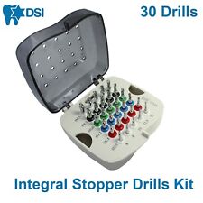 Dsi Dental Implant 30 Drills Integral Stopper Kit Surgical External Irrigation