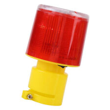 Solar Power Led Strobe Lamp Emergency Flashing Warning Beacon Red Light B