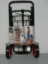 Trolley Cart Rolling Wheeled Foldable Travel Luggage Compact Dolly Holds 65 Lbs