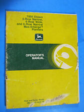 John Deere 7000 4 Row Wide 6 Narrow Max Emerge Planters Operators Manual