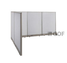 Gof L Shaped Freestanding Partition 66d X 90w X 48h Office Room Divider