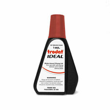 Red Self Inking Stamp Ink Trodat 1 Oz Drip Spout Bottle