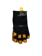 Wells Lamont Mens Hydrahyde Water Resistant Leather Work Gloves One Pair Small