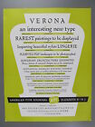 Type Specimen Of Verona Atf
