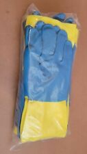 12 Pair Sealed Liberty Chemical Resistant Gloves Yellowblue Neoprenelatex