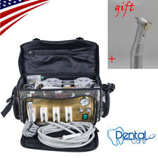Usa Portable Dental Unit With Air Compressor Suction System Denshine Handpiece