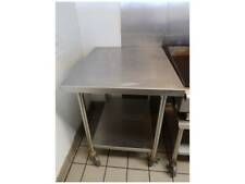 Restaurant Equipment Stainless Steel Preparation Work Table 30 X 36 W Casters