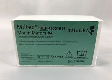 Miltex Dental Mouth Mirrors 4 Image Stainless Cone Socket 12box Fda
