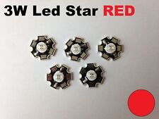 5pcs 3w Red Led Light Bulb Lamp Star Heatsink Smd Smt Hydroponic Usa