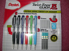 Pentel Twist Erase Click Mechanical Pencil 07mm 6 Count