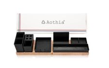 Aothia Desk Organizer Office Accessories Storage With Magnetic Black