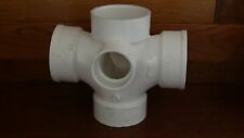 Pvc 3 Double Sanitary Tee 4 Way 3 Tee With 2 Right Side Inlets 3x3x3x3x2