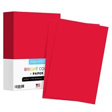 11 X 17 Red Bright Colored Paper Regular 24lb Paper 500 Sheets