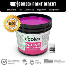 Ecotex Dc Pink Textile Dual Cure Screen Printing Emulsion 1 Gallon 128 Ounces