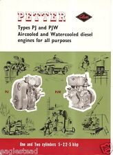 Equipment Brochure Petter Pj Pjw One Two Cylinder Engine C1965 E1686