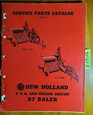 New Holland 87 Baler Pto Amp Engine Driven Service Parts Catalog Manual 656