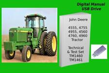 John Deere 4555 4755 4955 4560 4760 4960 Tractor Manual Set Tm1460 Tm1461