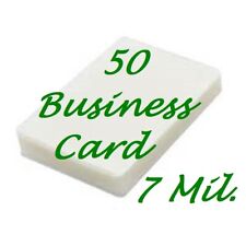 50 Business Card 7 Mil Laminating Pouches Laminator Sheets 2 14 X 3 34 Fast