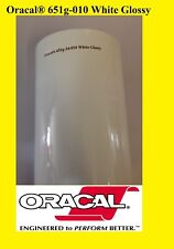 24 X 50 Yards Roll White Glossy Oracal 651 Vinyl Adhesive Plotter Sign 010