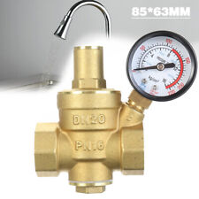 Dn20 34 Brass Adjustable Water Pressure Reducing Regulator Valve With Gauge