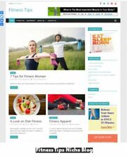 Fitness Tips Niche Blog Preloaded With Everything You Need Auto Updates