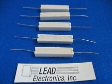 Qty2 10 Watt Cement Filled Axial Lead Resistors Flame Proof Select Ohms