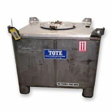 Used 293 Gallon Stainless Steel Pressure Rated Tote Products Tank