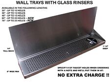 Draft Beer Wall Mt Drip Tray 76 L Ss Grill With Rinse Drain Dtwm76ss 8 R