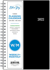 Blue Sky 2022 Weekly Amp Monthly Planner 5 X 8 Flexible Cover Wirebound Ente