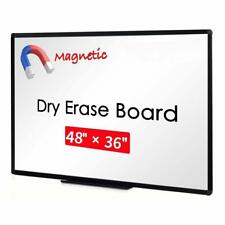 Viz Pro Magnetic Dry Erase Board Whiteboard 48 X 36 Black Aluminium Frame