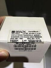 Brady Handimark 142279 B 595 1 X 50 Red Vinyl Indooroutdoor Tape Brand New