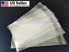 500pcs 4x7 16mil Thick Clear Plastic Opp Poly Bags Self Adhesive Peel Seal
