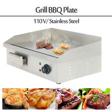 Commercial Countertop Flat Top Plate Stainless Steel Electric Griddle Grill Bbq