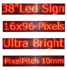 Wifi Programmable Led Sign 38x65 Red Scrolling Message Board