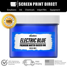 Ecotex Fluorescent Electric Blue Water Based Ready To Use Discharge Ink Quart