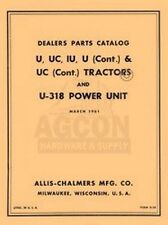 Allis Chalmers U Uc Iu U 318 Parts Catalog Manual