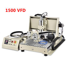1500w 4 Axis Usb 6040z Cnc Router Diy Engraver Engraving Machine Woodworking Vfd