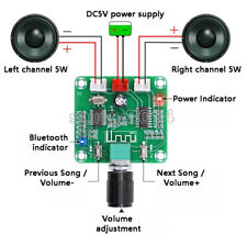 Bluetooth 50 Hd Amplifier Board Pam8403 Power Wireless Dual Channel Stereo 25w