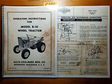 Allis Chalmers B 10 B10 Wheel Tractor Owners Operators Manual Tm 351a Briggs