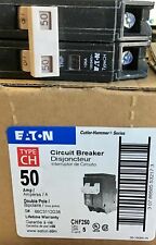 1 Eaton Chf250 2 Pole 50 Amp Circuit Breaker Cutler Hammer Ch250 New