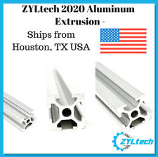 Zyltech 2020 Aluminum T Slot Aluminum Extrusion 2000mm 2m Cnc 3d Printer Silver
