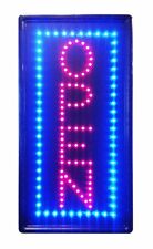 New Vertical Bright Neon Light Open Sign Restaurant Business Bar Door Store Shop