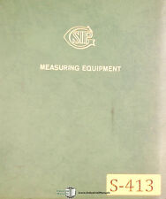 Sip Metrology Dimensional Measuring Equipment Manual Year 1963
