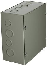 Hoffman Ase8x8x4 Pull Box Screw Cover With Knockouts Steel 8 X 8 X 4 Gray