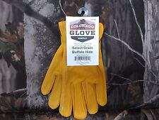 Colorado Glove Company Grain Buffalo Hide Leather Work Riding Gloves Ags 410