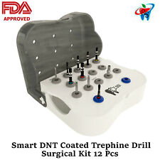 Dental Implant Smart Dnt Coated Trephine Surgical Drills Kit Bone Fda Approved