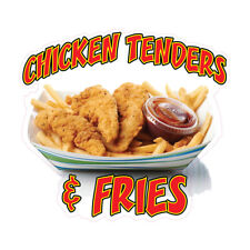 Chicken Tenders Amp Fries Concession Restaurant Food Truck Die Cut Vinyl Sticker
